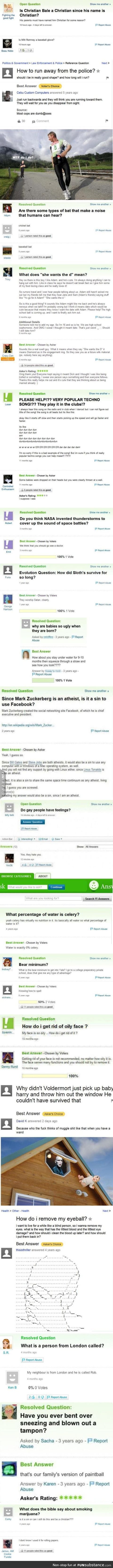 Yahoo answers comp