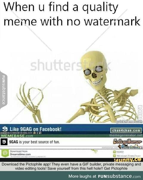 Let's add just one more watermark to that high-quality meme