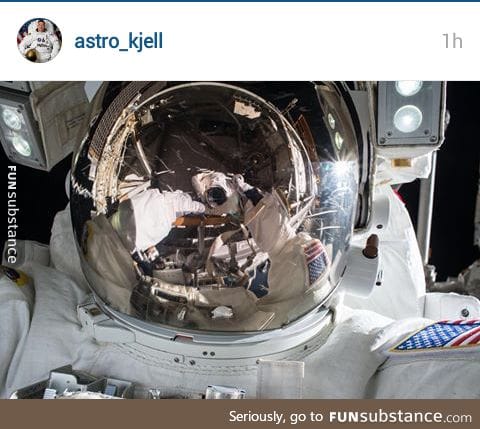 Astronaut Kjell Lindgren's Spaceselfie