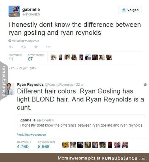 The difference between Gosling and Reyno