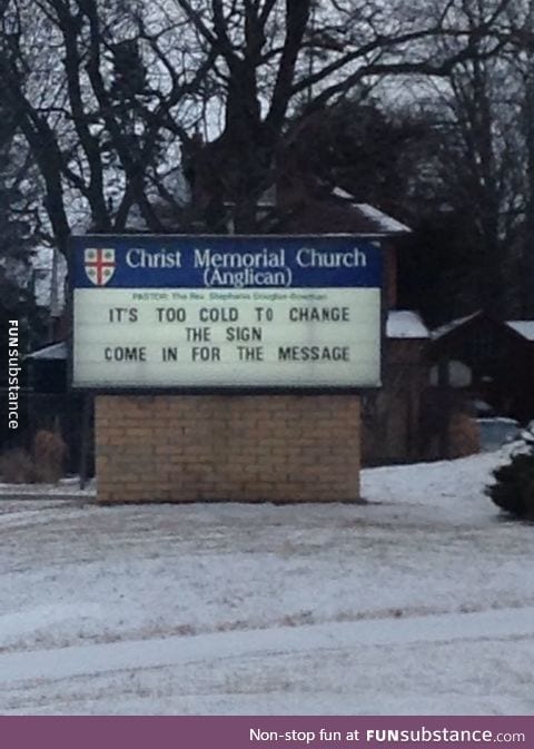 Nice try, church