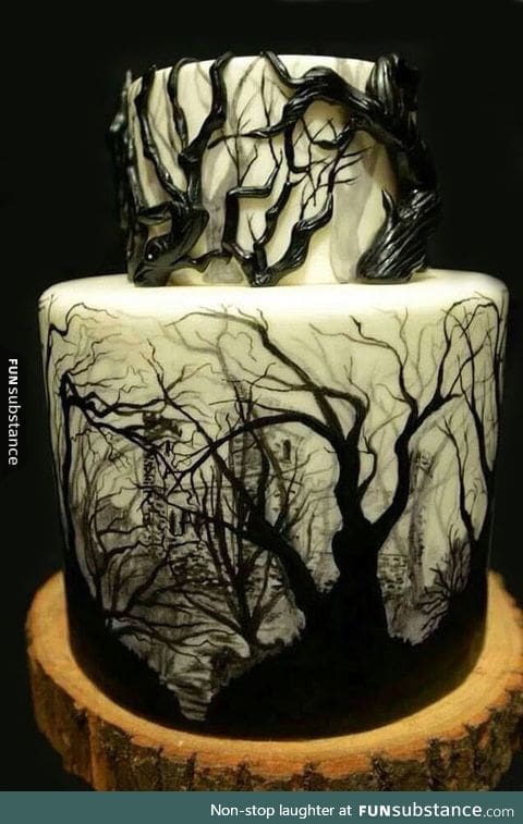 Dark forest cake