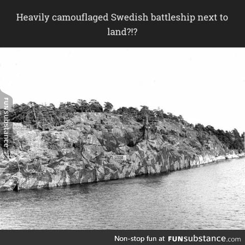 Impressive ship camoflage