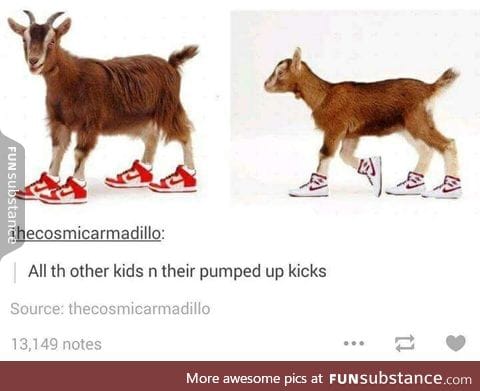 Run, goat babies