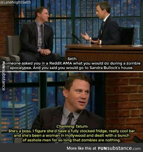 Channing Tatum was asked zombies