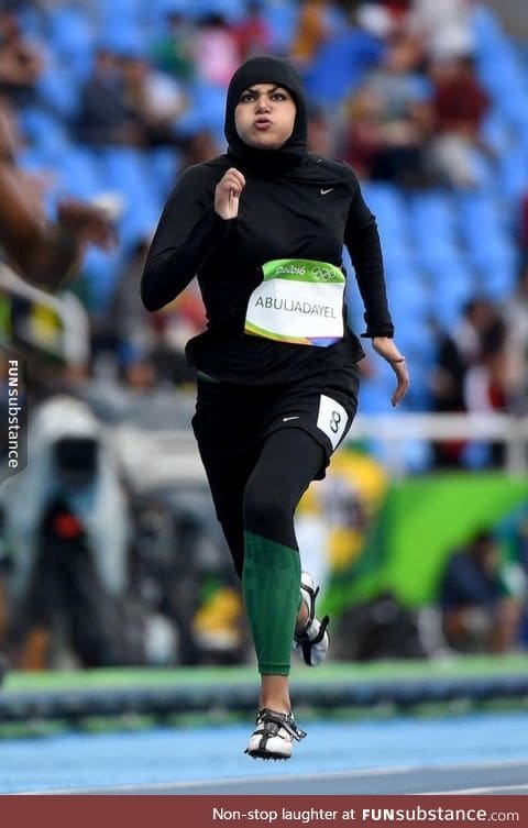 Saudi Arabia's first female Olympic sprinter Kariman Abuljadayel