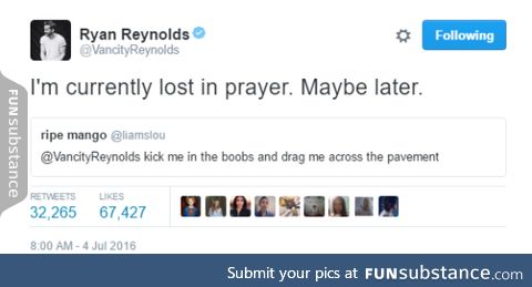 This is why I love Ryan Reynolds