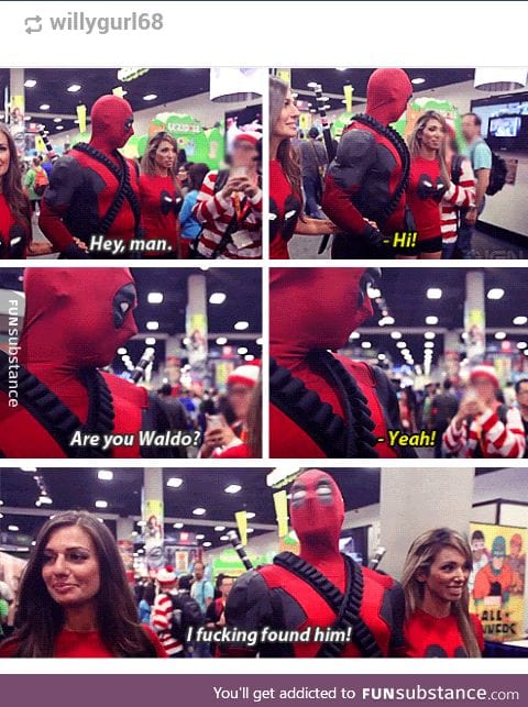 Deadpool found Waldo :D