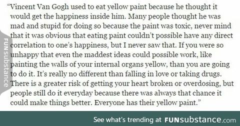 Yellow paint