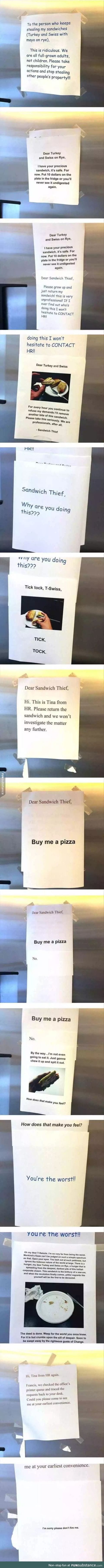 Sandwich thief