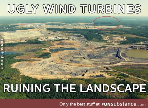 Wind Turbines are ruining the landscape!