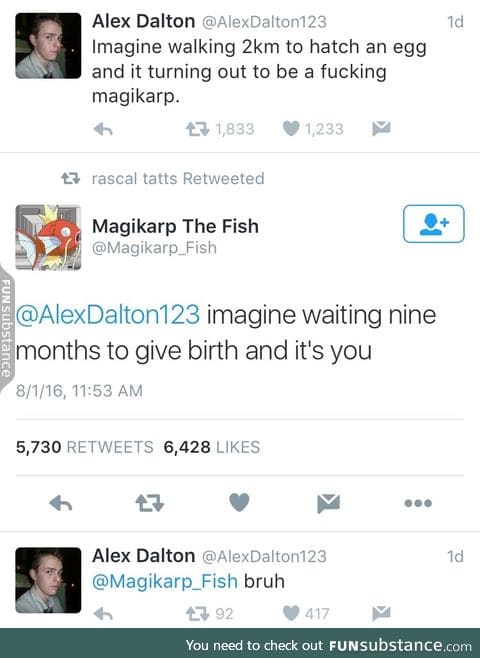 Magikarp has no chill