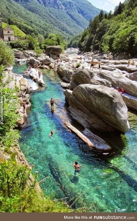 Beautiful Stream in Switzerland