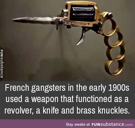 The weapon of choice for French gangster