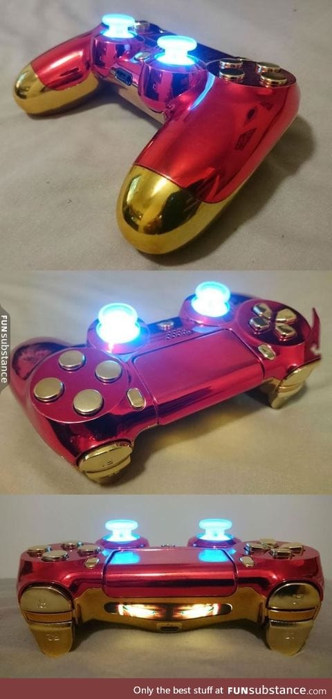 Custom iron man ps4 controller