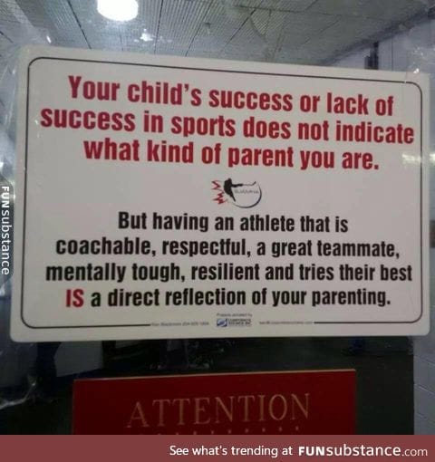 Sign speaks the truth about parenting