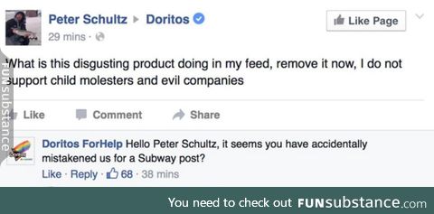 Doritos burn back