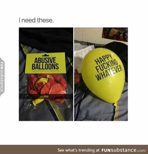 Abusive balloons