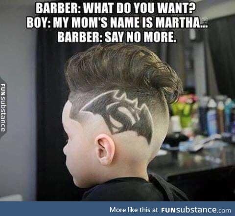 Now that is a nifty haircut