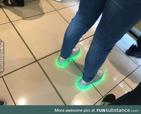 Glowing shoes?!