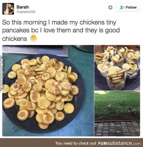 I want some of those mini pancakes