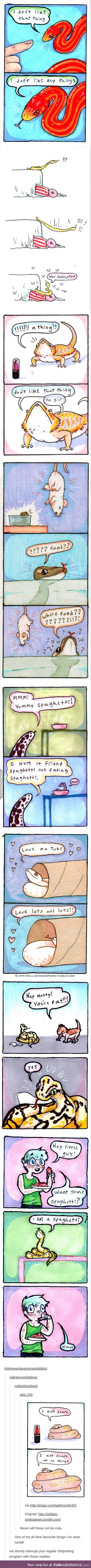 cute reptile comics