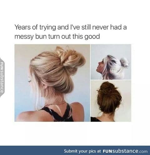 Beautiful messy bun