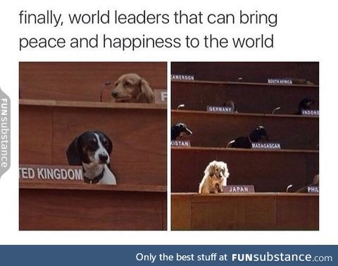 Peaceful world leaders