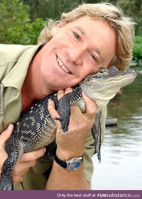 Steve Irwin, 1962-September 4, 2006. We miss you, mate.