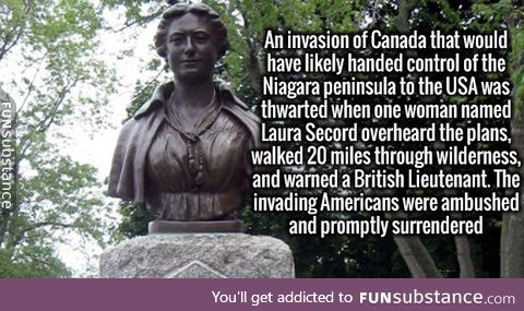 A lady saved Canada