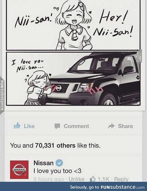 Best one so far, +1 for Nissan