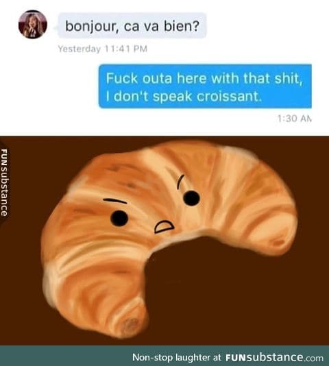 Who speaks croissant