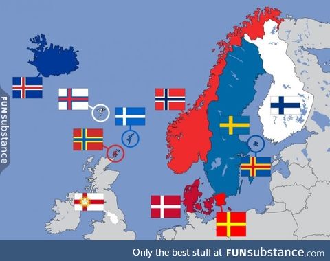 Is it just me, or are the Scandinavian flags creative?