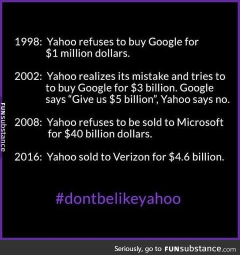 Sucks to be yahoo!