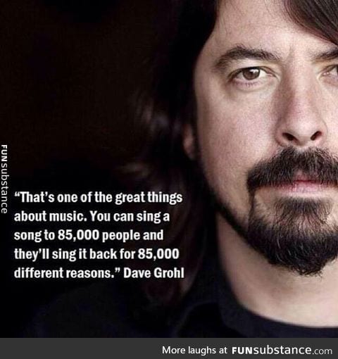 It's One Of The Great Things About Music