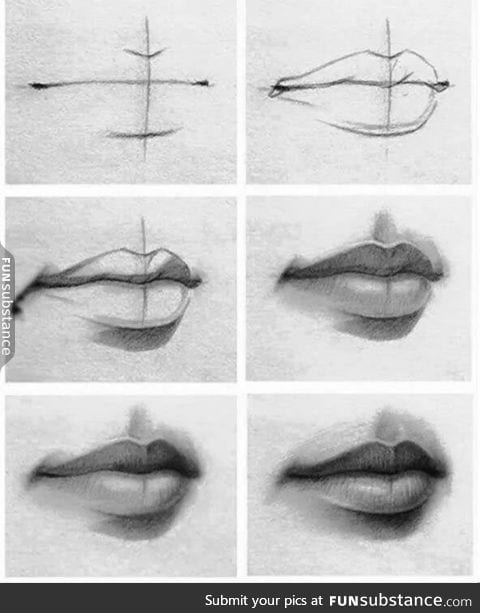 This is how you can draw perfect lips