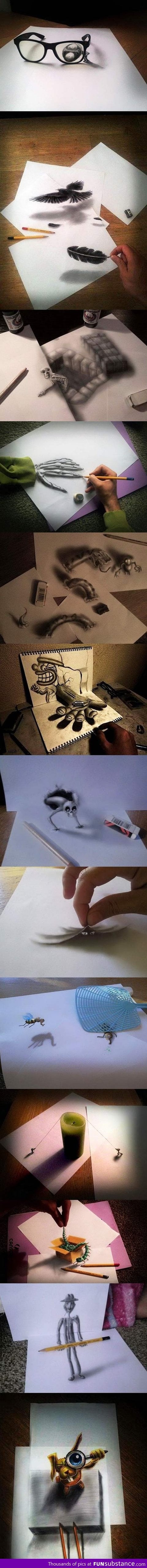 13 Awesome 3D Drawings