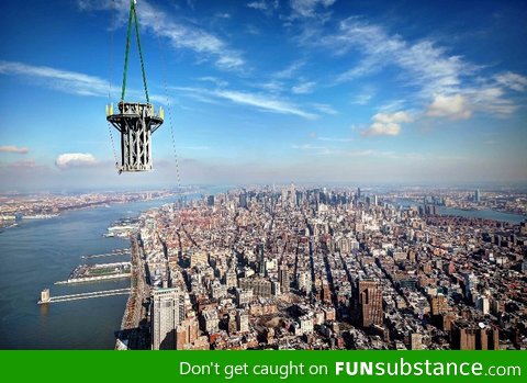 View of New York City from the top of the new World Trade Center