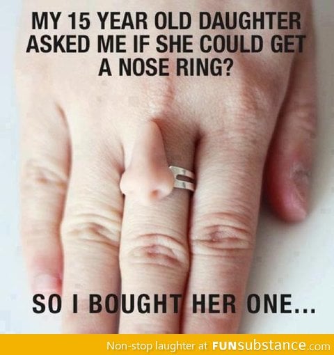 So you want a nose ring?