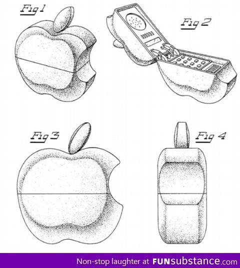 The first patent for the Apple iPhone in 1985