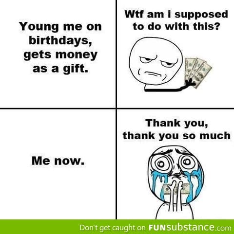 Birthday money