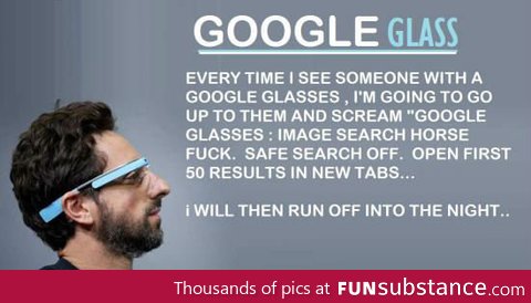 Google glasses prank