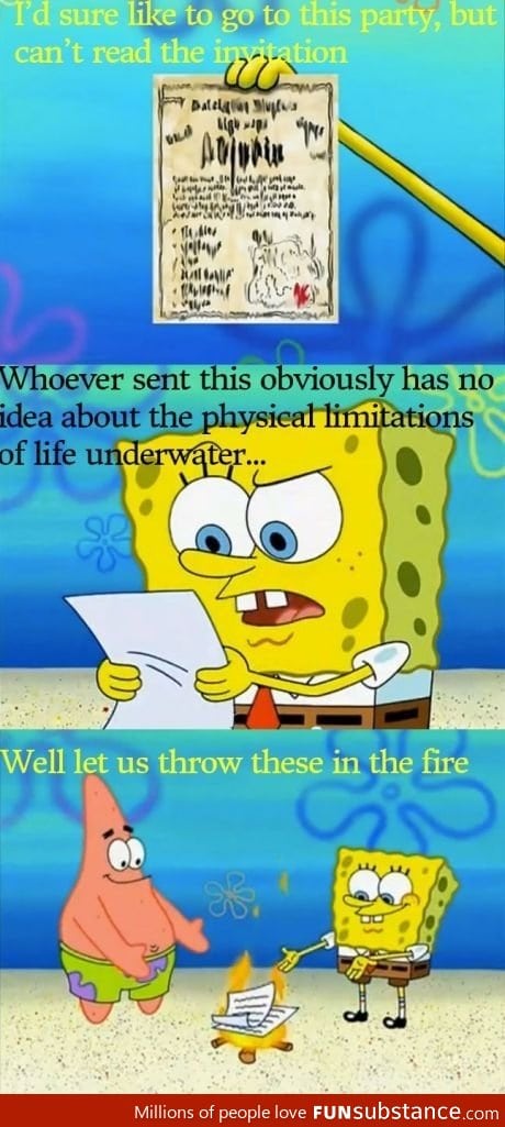 Spongebob's laws of physics