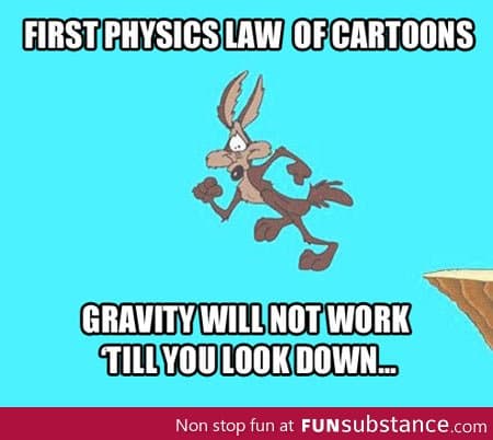 Physics laws in cartoons