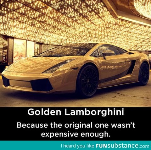 Golden Lamborghini