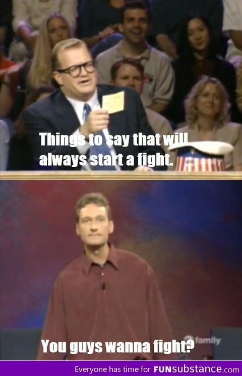 Whose line is it anyway?