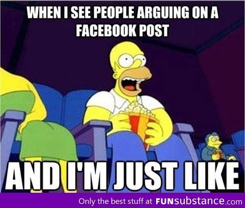 When people argue on Facebook