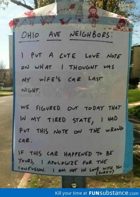 Neighborly Love Note