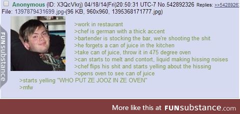 Anon f*cks with german chef