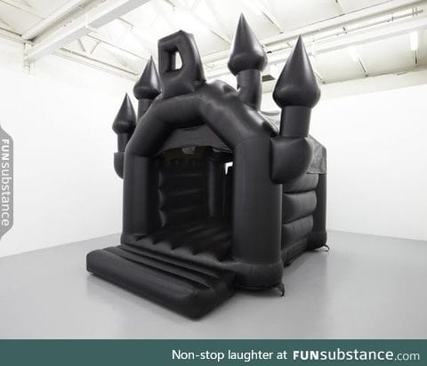 Behold: a goth bouncy castle